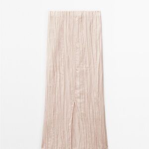 Massimo Dutti Pleated Midi Skirt